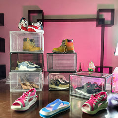 STACK'EM STACKABLE MAGNETIC SIDE DROP SNEAKER CRATE