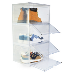 STACK'EM STACKABLE MAGNETIC SIDE DROP SNEAKER CRATE