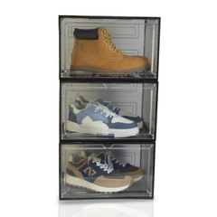 STACK'EM STACKABLE MAGNETIC SIDE DROP SNEAKER CRATE