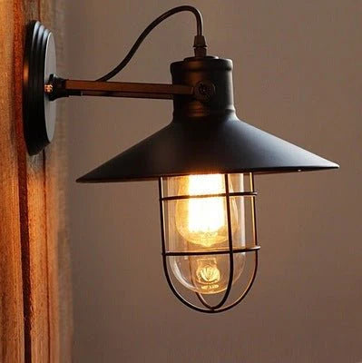American Country Wall Lamp Chinese Restaurant Aisle Bedroom Bedside Retro