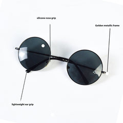 Retro-style round sunglasses for all genders  -Multimart