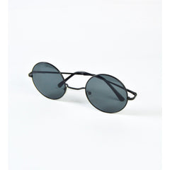 Vintage round sunglasses in metal frame -Multimart