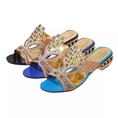 Women's colorful and striking wedge heel shoes for casual wear  -Multimart