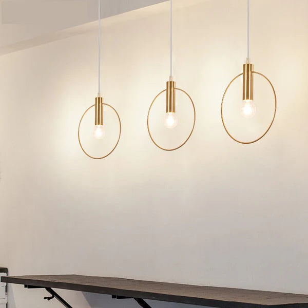 Simple Wrought Iron Post-Modern Chandelier
