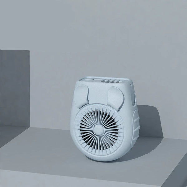 Small Carry-on Waist Hanging Fan, Rechargeable Mini Hanging Neck Fan